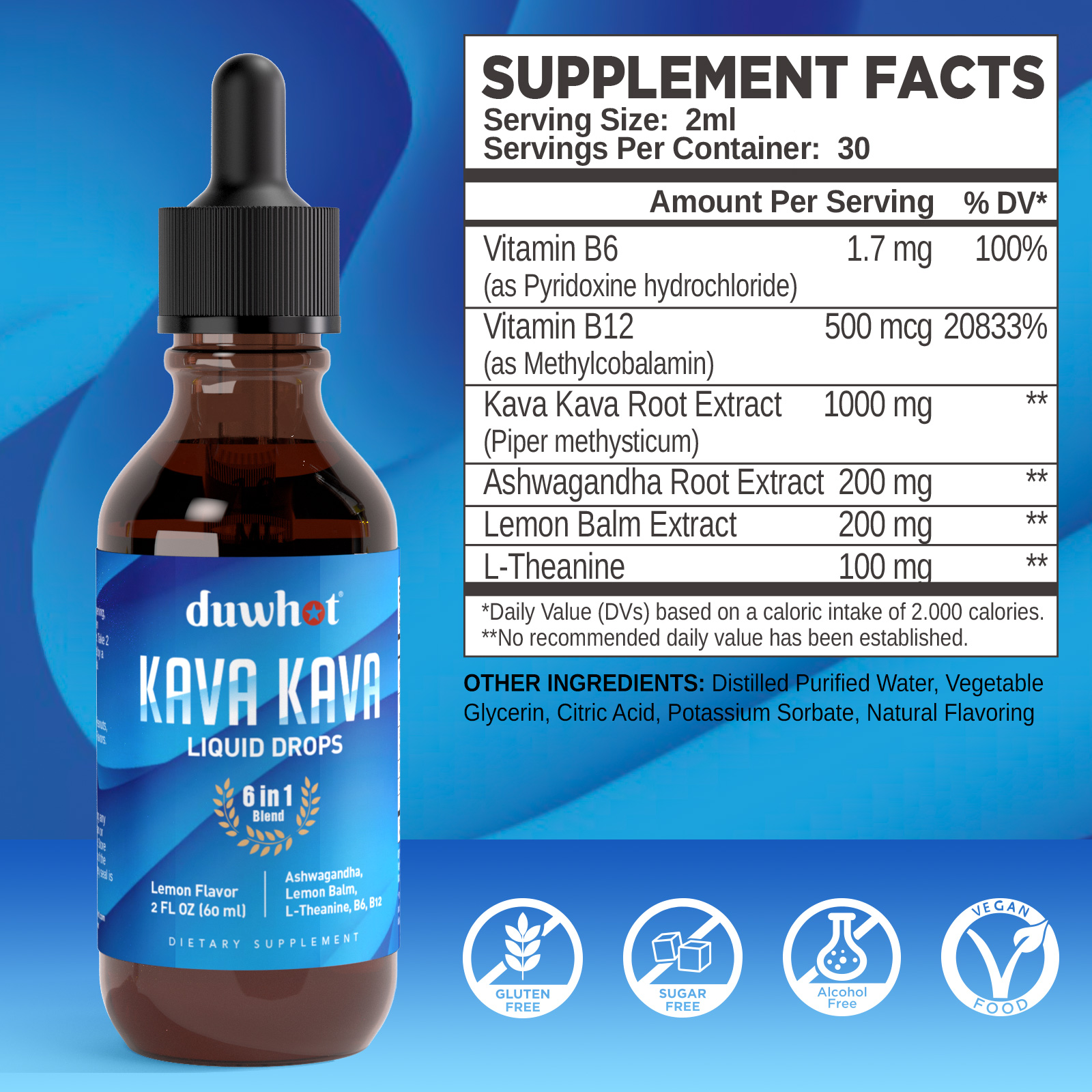 Kava Kava Extract Liquid Drops - Image 2